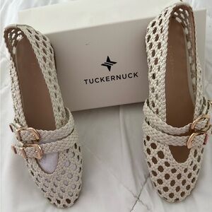 Tuckernuck Women's Beige Woven flats